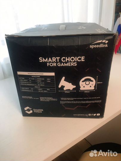 Игровой руль с педалями и коробкой передач