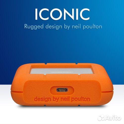 Внешний диск Lacie 5TB Rugged USB-C защищенный