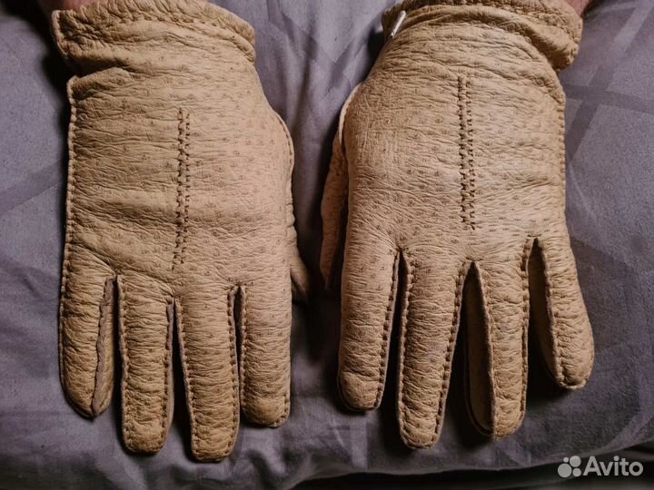 Перчатки кожа