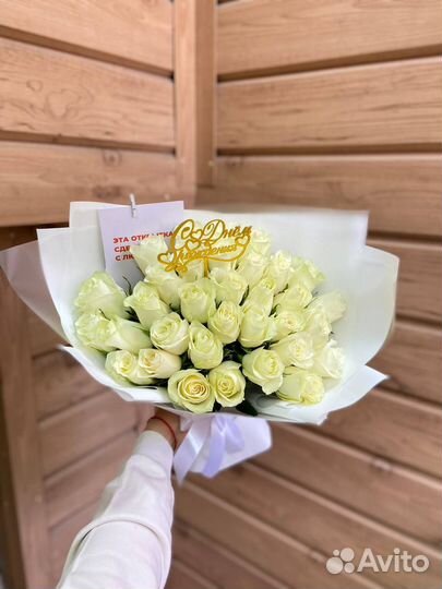 Розы букеты микс