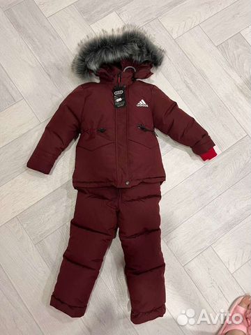 Новый зимний утеплённый детский костюм adidas