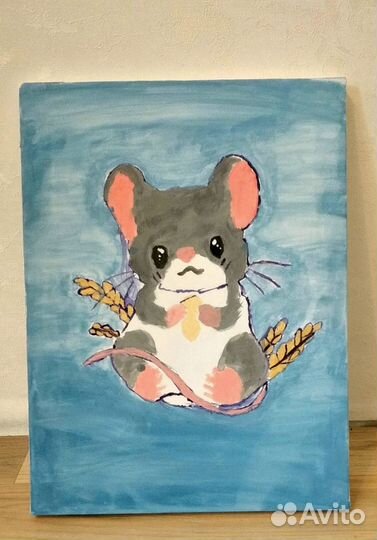 Картина милая мышка