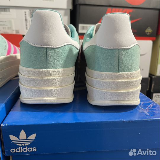 Adidas Gazelle Bold Flash Aqua Pink оригинал новые