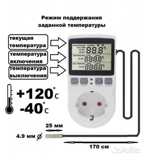 Терморегулятор в розетку