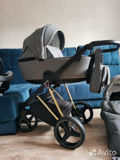 Коляска adamex cristiano 3в1 (как новая)