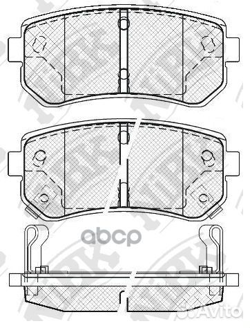Колодки тормозные дисковые зад PN0436 NiBK