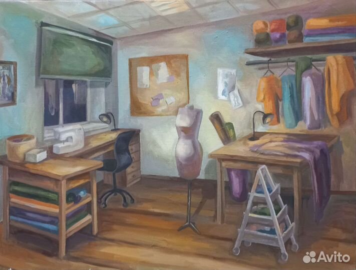 Картина маслом на холсте интерьер