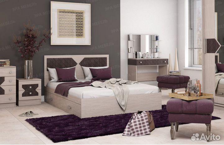 Кровать Николь 1.4 м Шимо