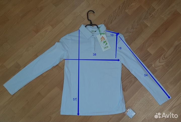 Блузка белая школьная Sela