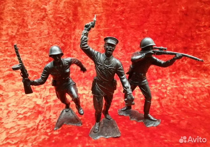 Солдатики. Пехота ркка. дзи. 6 шт. СССР