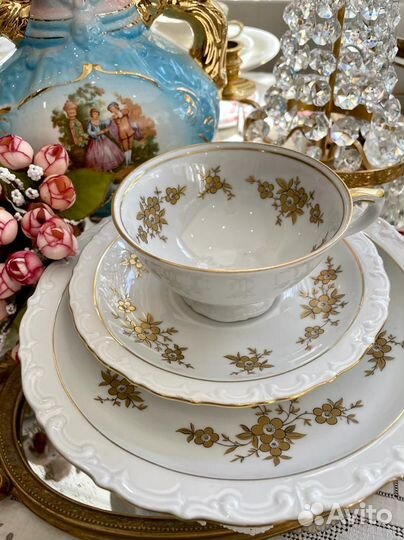 Чайная Кофейная тройка. Фарфор. kahla