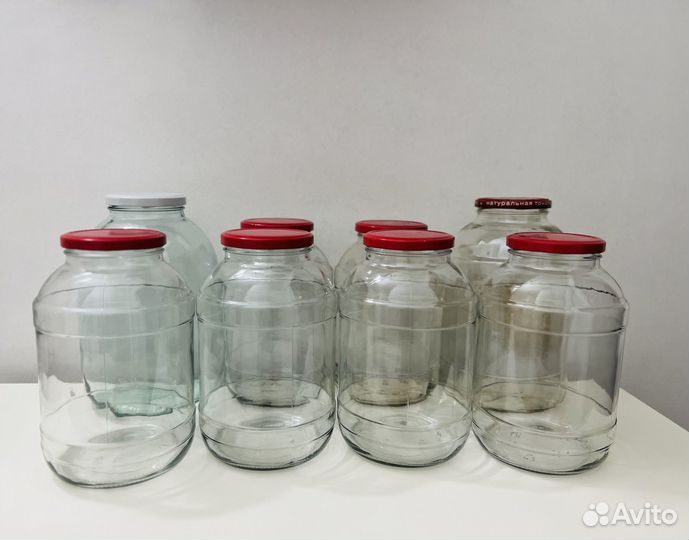 Банки с закручивающимися крышками. 3 л., 2 л