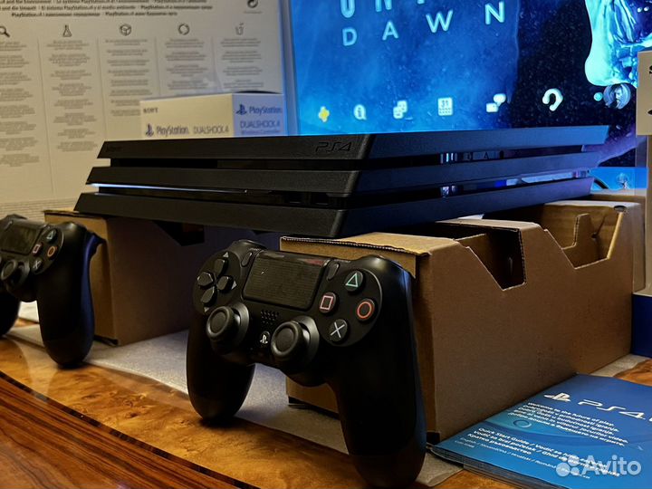 Sony PS 4pro 1TB «2 гемпада + Много игр»