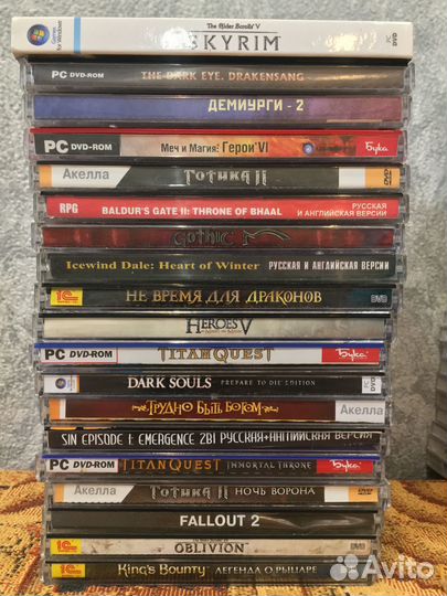 Лицензионные диски DVD CD PC-игры 200х годов