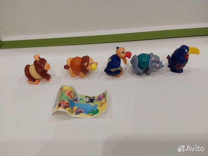 Киндер сюрприз Лошарики Лев Носорог Птица 1990 г