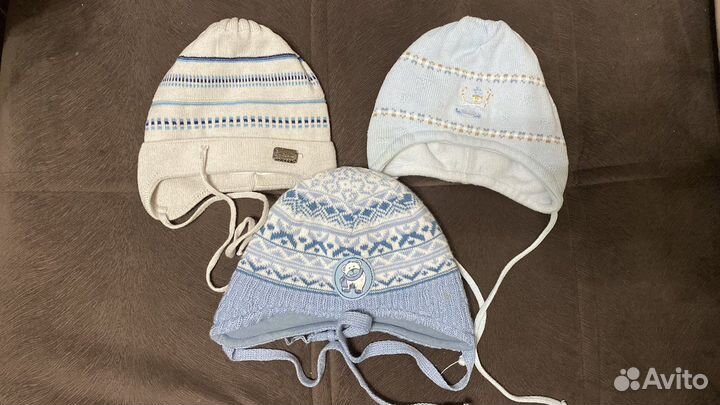 Шапка детская демисезонная 3 шт