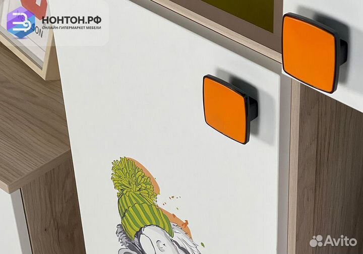 Стеллаж Зоо 16.01 дуб мария / белый