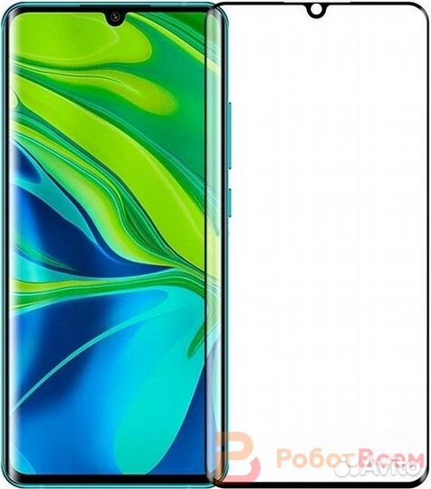 Защитное стекло для Xiaomi Mi Note 10 с рамкой - ч