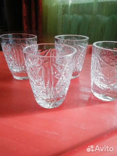 Бокалы, фужеры, рюмки хрустальные