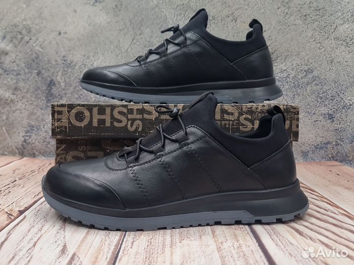 Туфли кожаные, мужские, демисезонные