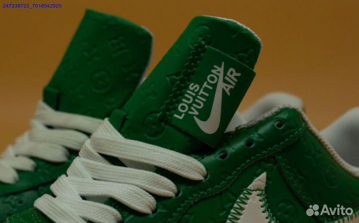 Кроссовки Nike air force 1 Louis Vuitton Green