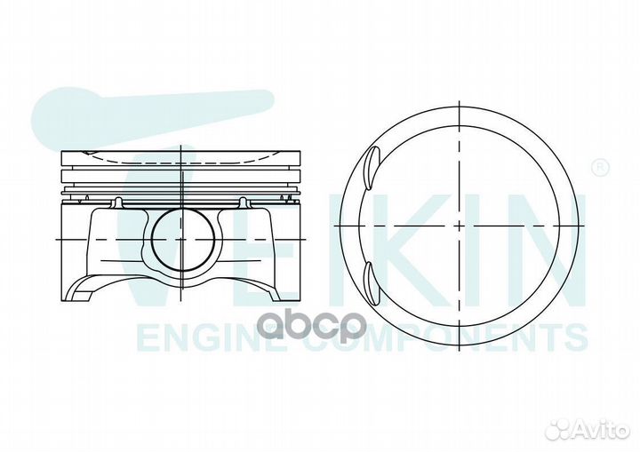 Поршень L3-III teikin 42222050 42222050 teikin