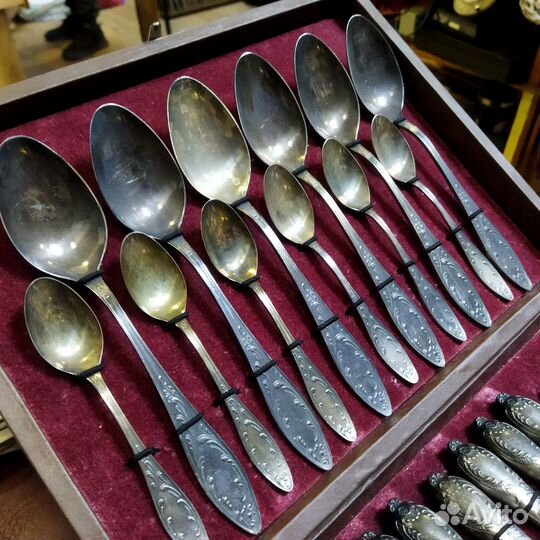 Столовые приборы Мельхиор мнц СССР в коробке