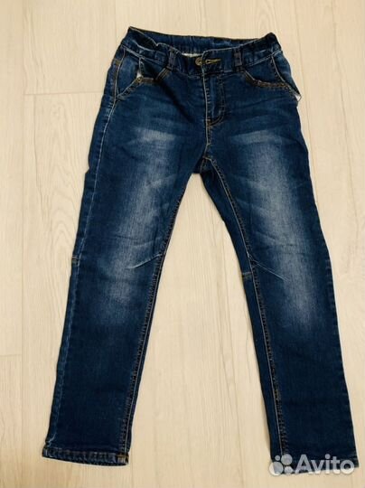 Джинсы на мальчика на рост 140