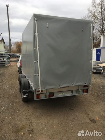 Прицеп с трапом и евро тентом мзса 817731.022