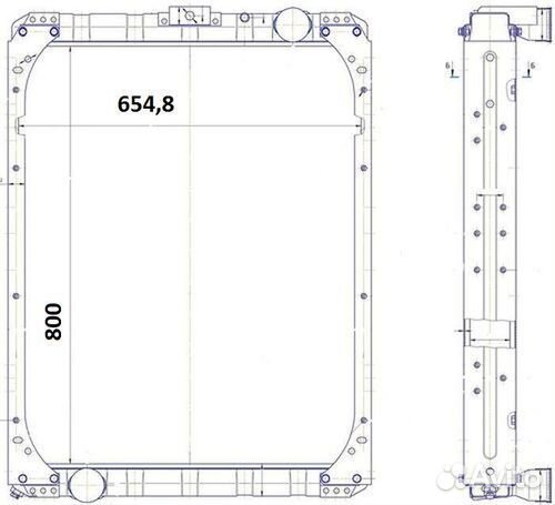 Радиатор охлаждения двигателя Камаз (65115 4р.)