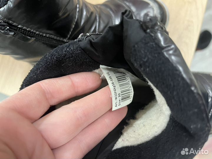 Дутики, сапоги на девочку 30 размер