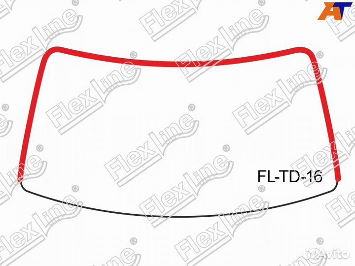 Уплотнитель лобового стекла Corolla 110 левый руль