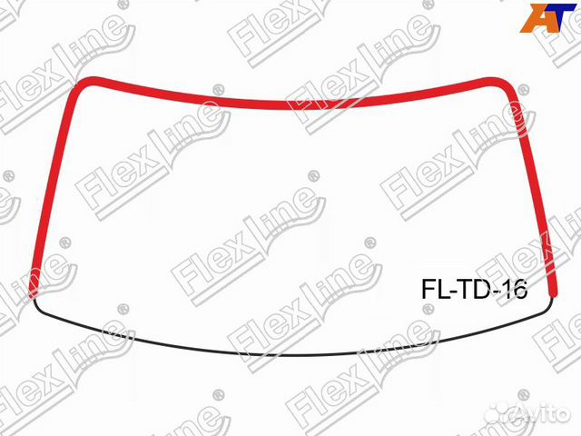 Уплотнитель лобового стекла Corolla 110 левый руль