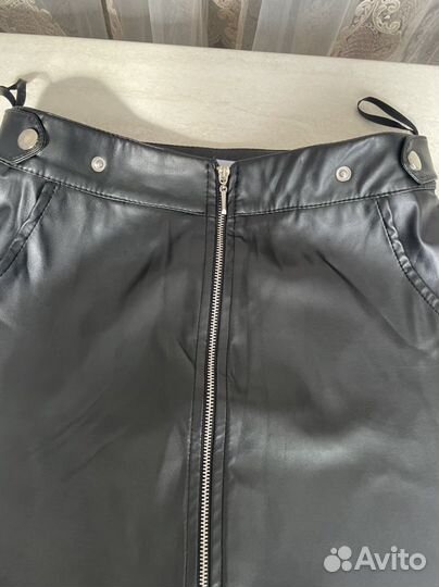 Кожаная юбка
