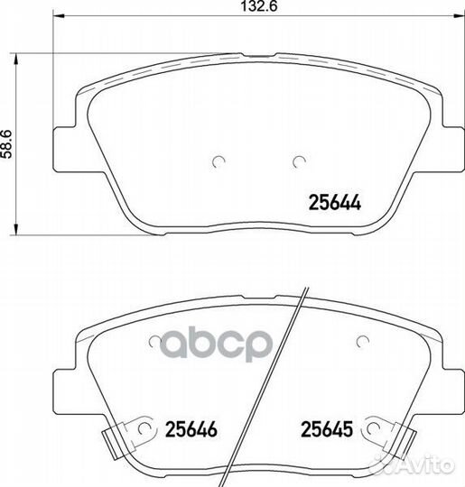 Колодки тормозные дисковые перед NP6049 NIS