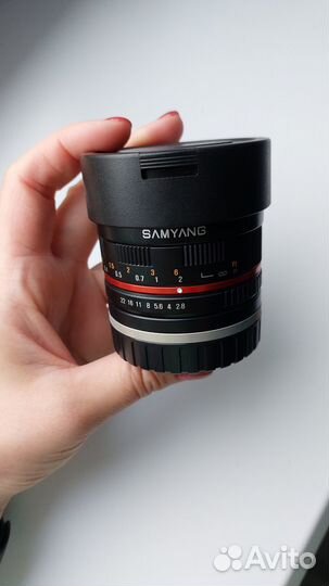 Рыбий глаз объектив samyang 2,8/8 mm