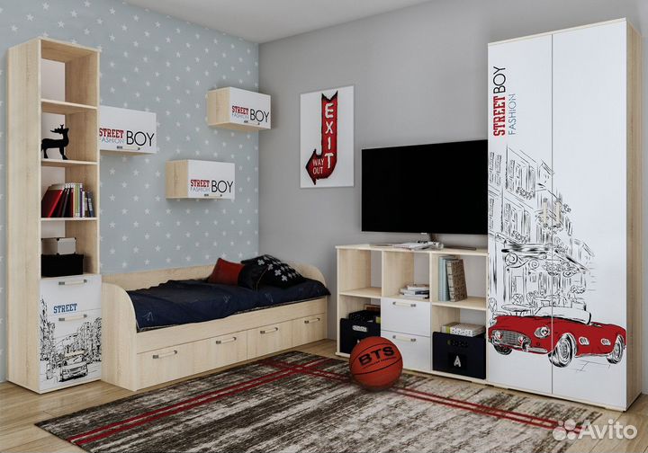 Кровать детская с подъёмным механизмом