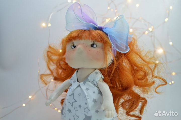 Кукла ручной работы, текстильная