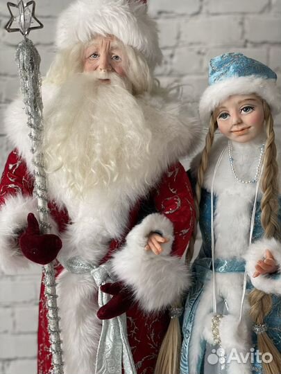 Дед мороз, кукла интерьерная, авторская ручная раб