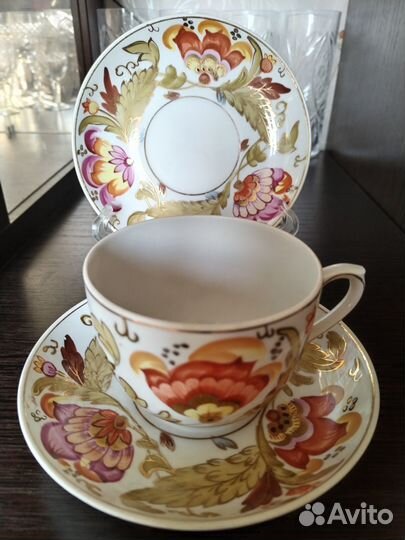 Фарфор СССР чайные пары 