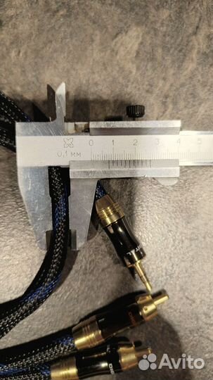 Аудио Кабель jack 3.5 2 rca hi-fi