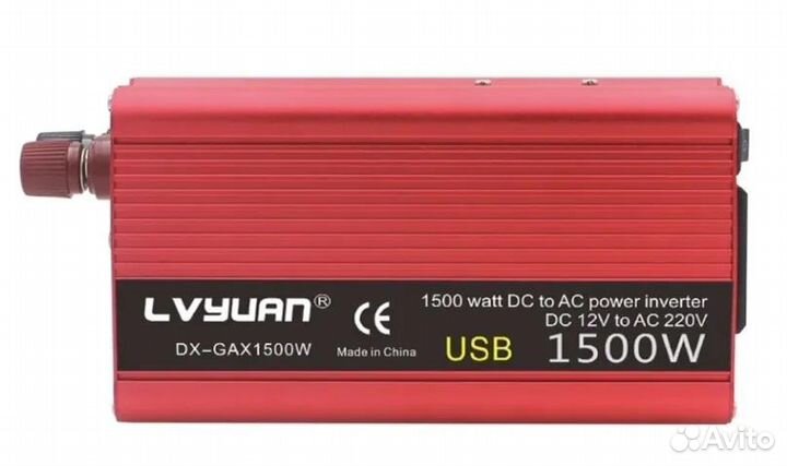 Преобразователь напряжения 12v/220v 1500 Вт