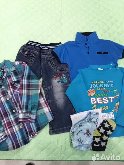 Вещи пакетом на мальчика 92 см