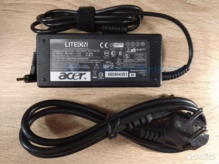 Блок питания Acer 65W 19V 3.42А 3.0*1.1mm