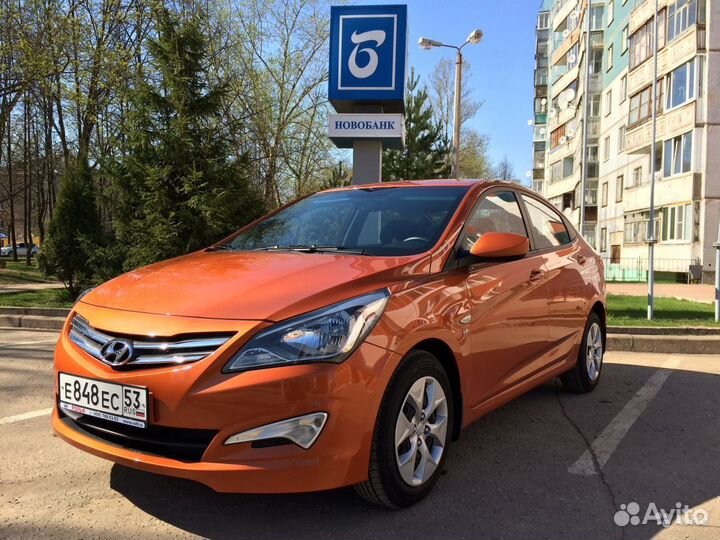 Решетка радиатора hyundai solaris (14-17)