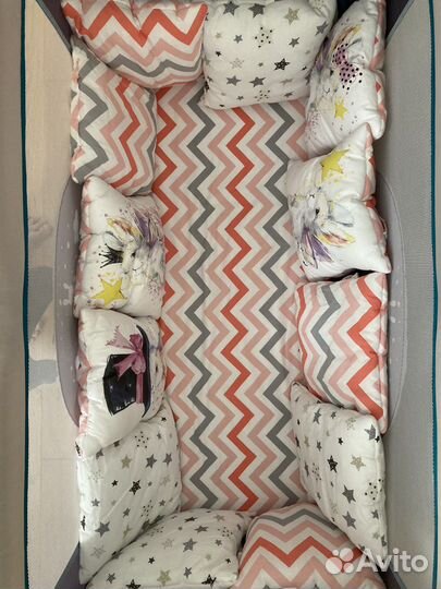 Бортики подушки в детскую кроватку