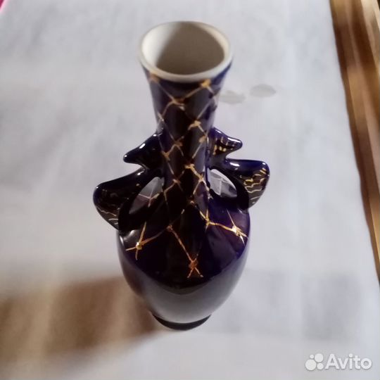 Вазочка кобальт