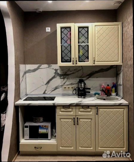 Кухонный гарнитур белый модульный новый