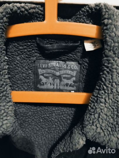 Джинсовая куртка мужская levis шерпа