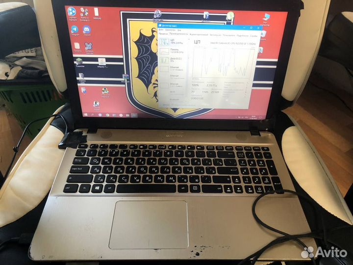 Ноутбук asus X541N На запчасти (работает)